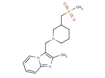 2-methyl-3-({3-[(methylsulfonyl)methyl]piperidin-1-yl}methyl)imidazo[1,2-a]pyridine