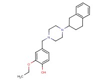 2-ethoxy-4-{[4-(1,2,3,4-tetrahydro-2-naphthalenyl)-1-piperazinyl]methyl}phenol