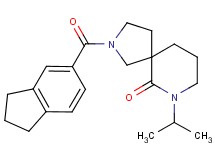2-(2,3-dihydro-1H-inden-5-ylcarbonyl)-7-isopropyl-2,7-diazaspiro[4.5]decan-6-one
