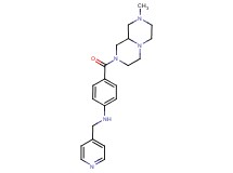 4-[(8-methyloctahydro-2H-pyrazino[1,2-a]pyrazin-2-yl)carbonyl]-N-(pyridin-4-ylmethyl)aniline