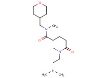 1-[2-(dimethylamino)ethyl]-N-methyl-6-oxo-N-(tetrahydro-2H-pyran-4-ylmethyl)-3-piperidinecarboxamide