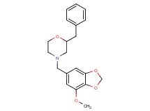 2-benzyl-4-[(7-methoxy-1,3-benzodioxol-5-yl)methyl]morpholine