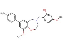 5-methoxy-2-{[9-methoxy-7-(4-methylphenyl)-2,3-dihydro-1,4-benzoxazepin-4(5H)-yl]methyl}phenol
