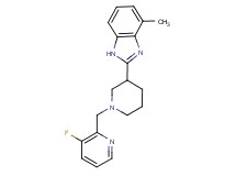 2-{1-[(3-fluoro-2-pyridinyl)methyl]-3-piperidinyl}-4-methyl-1H-benzimidazole