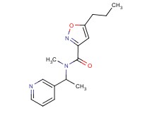 N-methyl-5-propyl-N-[1-(3-pyridinyl)ethyl]-3-isoxazolecarboxamide