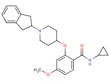 N-cyclopropyl-2-{[1-(2,3-dihydro-1H-inden-2-yl)-4-piperidinyl]oxy}-4-methoxybenzamide