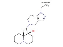 (1R,9aR)-1-({ethyl[(1-ethyl-1H-pyrazol-4-yl)methyl]amino}methyl)octahydro-2H-quinolizin-1-ol