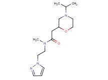 2-(4-isopropylmorpholin-2-yl)-N-methyl-N-[2-(1H-pyrazol-1-yl)ethyl]acetamide