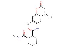 (1S*,2R*)-N-(4,7-dimethyl-2-oxo-2H-chromen-6-yl)-N'-methylcyclohexane-1,2-dicarboxamide