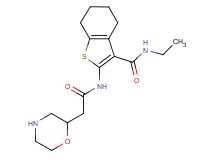 N-ethyl-2-[(2-morpholinylacetyl)amino]-4,5,6,7-tetrahydro-1-benzothiophene-3-carboxamide hydrochloride