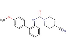 4-cyano-N-(4'-methoxybiphenyl-2-yl)piperidine-1-carboxamide