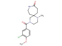 4-(3-chloro-4-methoxybenzoyl)-1-methyl-1,4,9-triazaspiro[5.6]dodecan-10-one