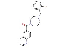 6-{[4-(2-fluorobenzyl)-1,4-diazepan-1-yl]carbonyl}quinoline