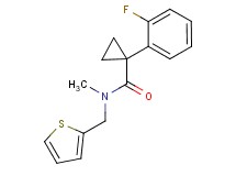 1-(2-fluorophenyl)-N-methyl-N-(2-thienylmethyl)cyclopropanecarboxamide