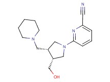 6-[(3R*,4R*)-3-(hydroxymethyl)-4-(piperidin-1-ylmethyl)pyrrolidin-1-yl]pyridine-2-carbonitrile