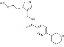 N-{[1-(2-methoxyethyl)-1H-imidazol-5-yl]methyl}-4-piperidin-3-ylbenzamide