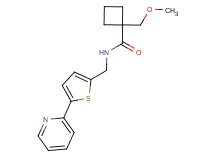 1-(methoxymethyl)-N-[(5-pyridin-2-yl-2-thienyl)methyl]cyclobutanecarboxamide