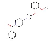 1-benzoyl-4-[3-(2-methoxyphenoxy)azetidin-1-yl]piperidine