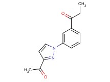 1-[3-(3-acetyl-1H-pyrazol-1-yl)phenyl]propan-1-one