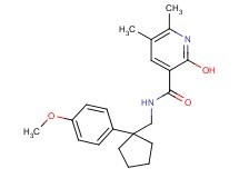 2-hydroxy-N-{[1-(4-methoxyphenyl)cyclopentyl]methyl}-5,6-dimethylnicotinamide