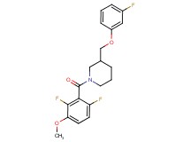 1-(2,6-difluoro-3-methoxybenzoyl)-3-[(3-fluorophenoxy)methyl]piperidine