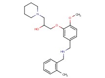 1-(2-methoxy-5-{[(2-methylbenzyl)amino]methyl}phenoxy)-3-(1-piperidinyl)-2-propanol