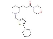 4-(3-{1-[(5-cyclohexyl-2-thienyl)methyl]-3-piperidinyl}propanoyl)morpholine