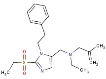 N-ethyl-N-{[2-(ethylsulfonyl)-1-(2-phenylethyl)-1H-imidazol-5-yl]methyl}-2-methyl-2-propen-1-amine