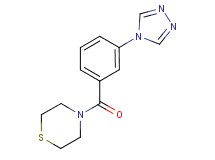 4-[3-(4H-1,2,4-triazol-4-yl)benzoyl]thiomorpholine