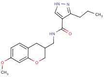 N-[(7-methoxy-3,4-dihydro-2H-chromen-3-yl)methyl]-3-propyl-1H-pyrazole-4-carboxamide