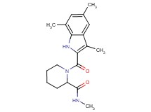 N-methyl-1-[(3,5,7-trimethyl-1H-indol-2-yl)carbonyl]-2-piperidinecarboxamide