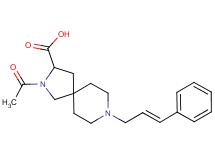 2-acetyl-8-[(2E)-3-phenyl-2-propen-1-yl]-2,8-diazaspiro[4.5]decane-3-carboxylic acid