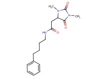 2-(1,3-dimethyl-2,5-dioxoimidazolidin-4-yl)-N-(4-phenylbutyl)acetamide