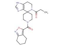 5-propionyl-1'-(4,5,6,7-tetrahydro-2,1-benzisoxazol-3-ylcarbonyl)-1,5,6,7-tetrahydrospiro[imidazo[4,5-c]pyridine-4,4'-piperidine]