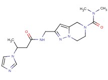 2-({[3-(1H-imidazol-1-yl)butanoyl]amino}methyl)-N,N-dimethyl-6,7-dihydropyrazolo[1,5-a]pyrazine-5(4H)-carboxamide