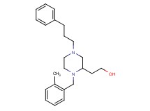 2-[1-(2-methylbenzyl)-4-(3-phenylpropyl)-2-piperazinyl]ethanol