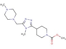 methyl 4-{4-methyl-5-[(4-methylpiperazin-1-yl)methyl]-4H-1,2,4-triazol-3-yl}piperidine-1-carboxylate