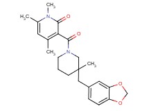 3-{[3-(1,3-benzodioxol-5-ylmethyl)-3-methylpiperidin-1-yl]carbonyl}-1,4,6-trimethylpyridin-2(1H)-one