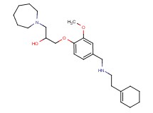 1-(1-azepanyl)-3-[4-({[2-(1-cyclohexen-1-yl)ethyl]amino}methyl)-2-methoxyphenoxy]-2-propanol