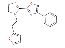 5-{1-[2-(2-furyl)ethyl]-1H-imidazol-2-yl}-3-phenyl-1,2,4-oxadiazole