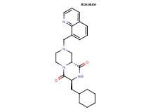 (3S,9aR)-3-(cyclohexylmethyl)-8-(8-quinolinylmethyl)tetrahydro-2H-pyrazino[1,2-a]pyrazine-1,4(3H,6H)-dione