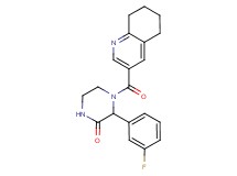 3-(3-fluorophenyl)-4-(5,6,7,8-tetrahydroquinolin-3-ylcarbonyl)piperazin-2-one