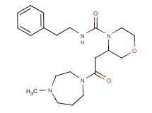 3-[2-(4-methyl-1,4-diazepan-1-yl)-2-oxoethyl]-N-(2-phenylethyl)-4-morpholinecarboxamide