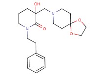 3-(1,4-dioxa-8-azaspiro[4.5]dec-8-ylmethyl)-3-hydroxy-1-(2-phenylethyl)-2-piperidinone