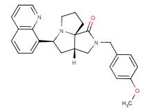 (3aS*,5S*,9aS*)-2-(4-methoxybenzyl)-5-(8-quinolinyl)hexahydro-7H-pyrrolo[3,4-g]pyrrolizin-1(2H)-one