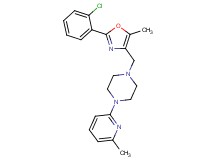 1-{[2-(2-chlorophenyl)-5-methyl-1,3-oxazol-4-yl]methyl}-4-(6-methyl-2-pyridinyl)piperazine