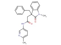 2-(3-benzyl-1-methyl-2-oxo-2,3-dihydro-1H-indol-3-yl)-N-(6-methylpyridin-3-yl)acetamide