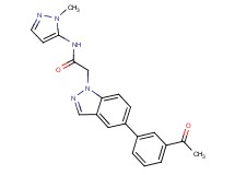 2-[5-(3-acetylphenyl)-1H-indazol-1-yl]-N-(1-methyl-1H-pyrazol-5-yl)acetamide