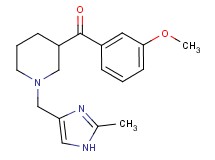 (3-methoxyphenyl){1-[(2-methyl-1H-imidazol-4-yl)methyl]-3-piperidinyl}methanone