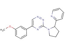 5-(3-methoxyphenyl)-3-[2-(2-pyridinyl)-1-pyrrolidinyl]-1,2,4-triazine